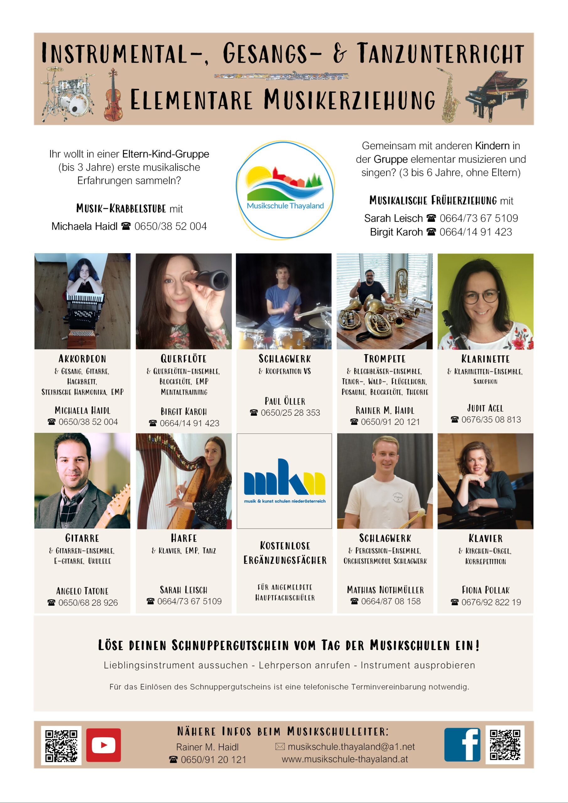 Fächerangebot & Lehrpersonen