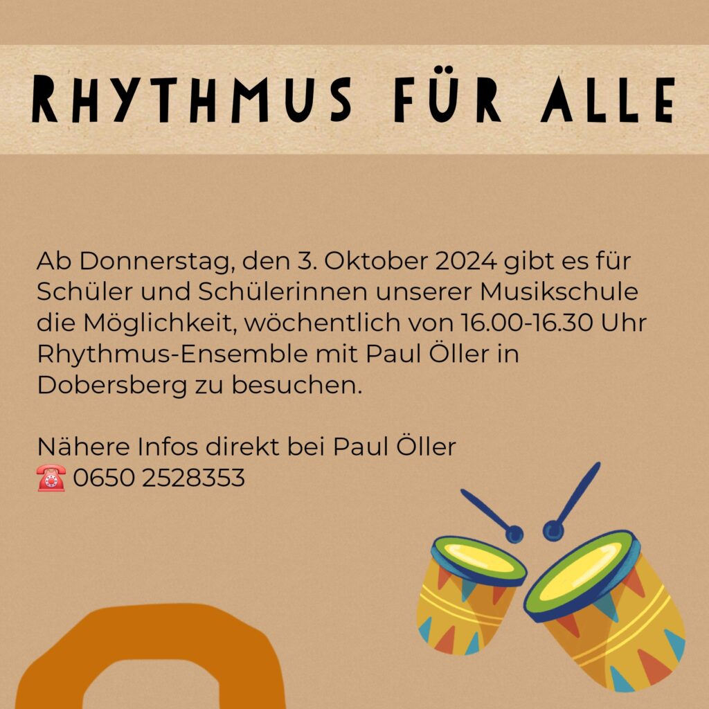 Rhythmus-Ensemble mit Paul Öller