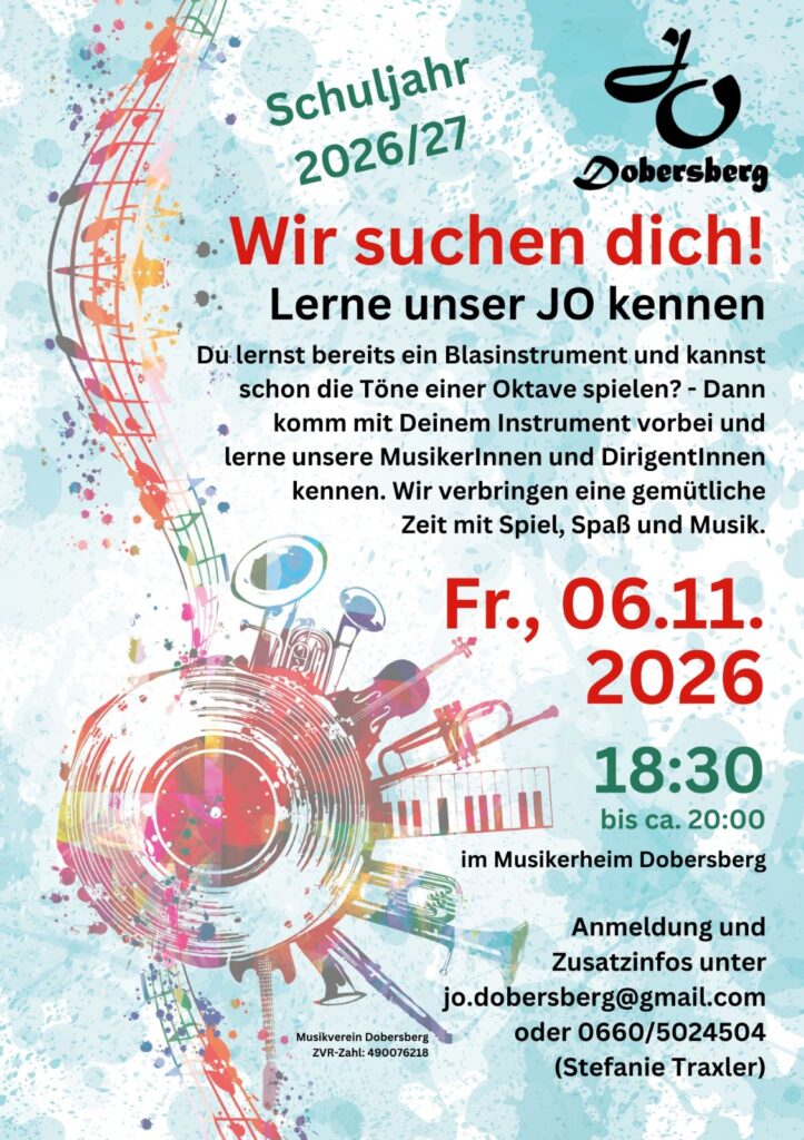 Schnupperprobe Jugendorchester Dobersberg